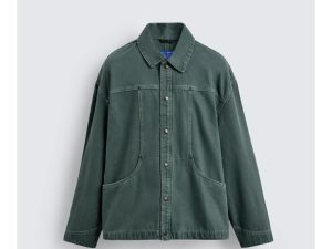 zara washed structured overshirt