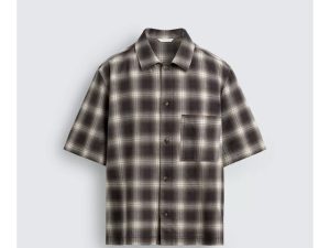 zara check overshirt