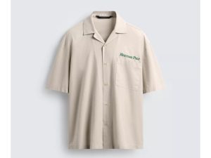 lyocell/ cotton print shirt