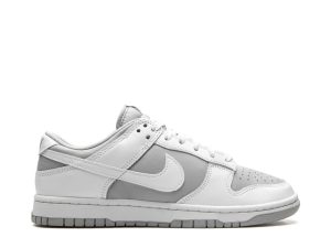 nike dunk low "white/grey" sneakers